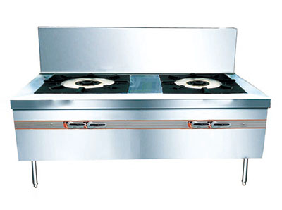 燃气节能双头矮汤炉